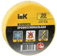 Изолента 0,18х19 мм желтая 20 метров ИЭК в Москве Изолента 0,18х19 мм желтая 20 метров ИЭК - foto