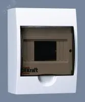 Корпус пласт. навесной 6 модулей. IP41. ЩРН-П-6 DEK в Москве Корпус пласт. навесной 6 модулей. IP41. ЩРН-П-6 DEK - foto